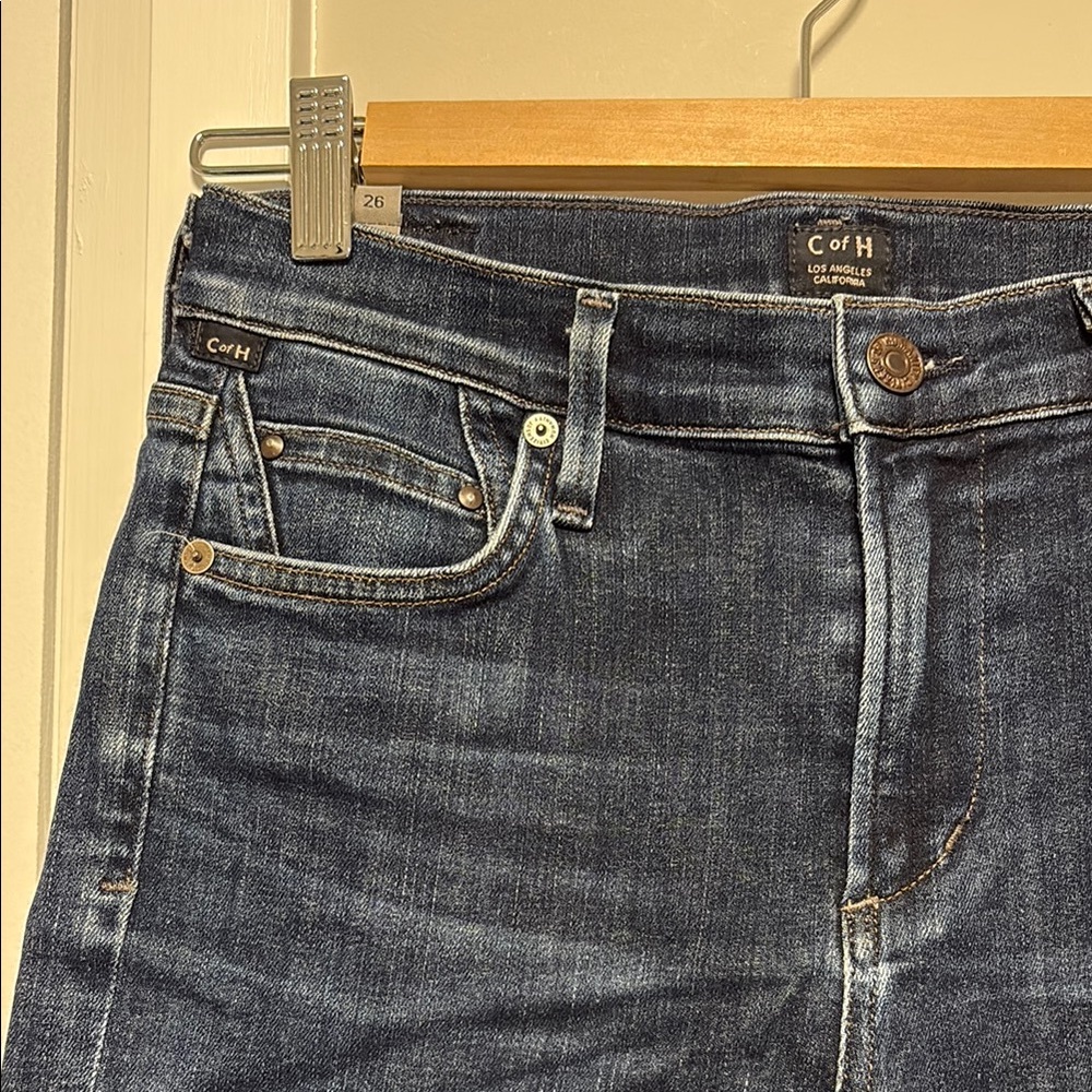 Citizens Of Humanity Blue Ankle Cropped Jeans